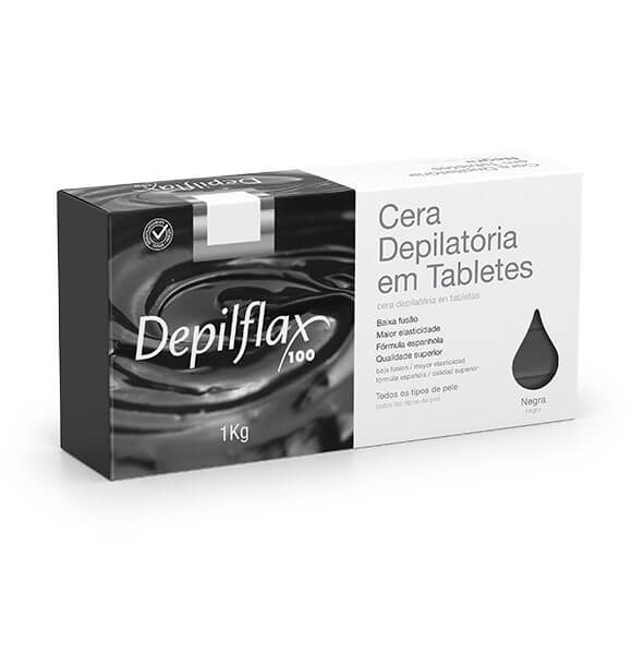 CERA CALIENTE NEGRA 1 K - DEPILFLAX